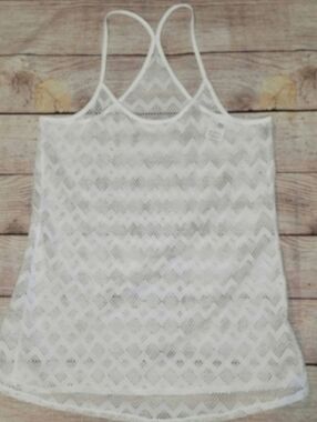 Victoria's secret PINK white mesh beach swimsuit cover up